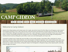 Tablet Screenshot of campgideon.org